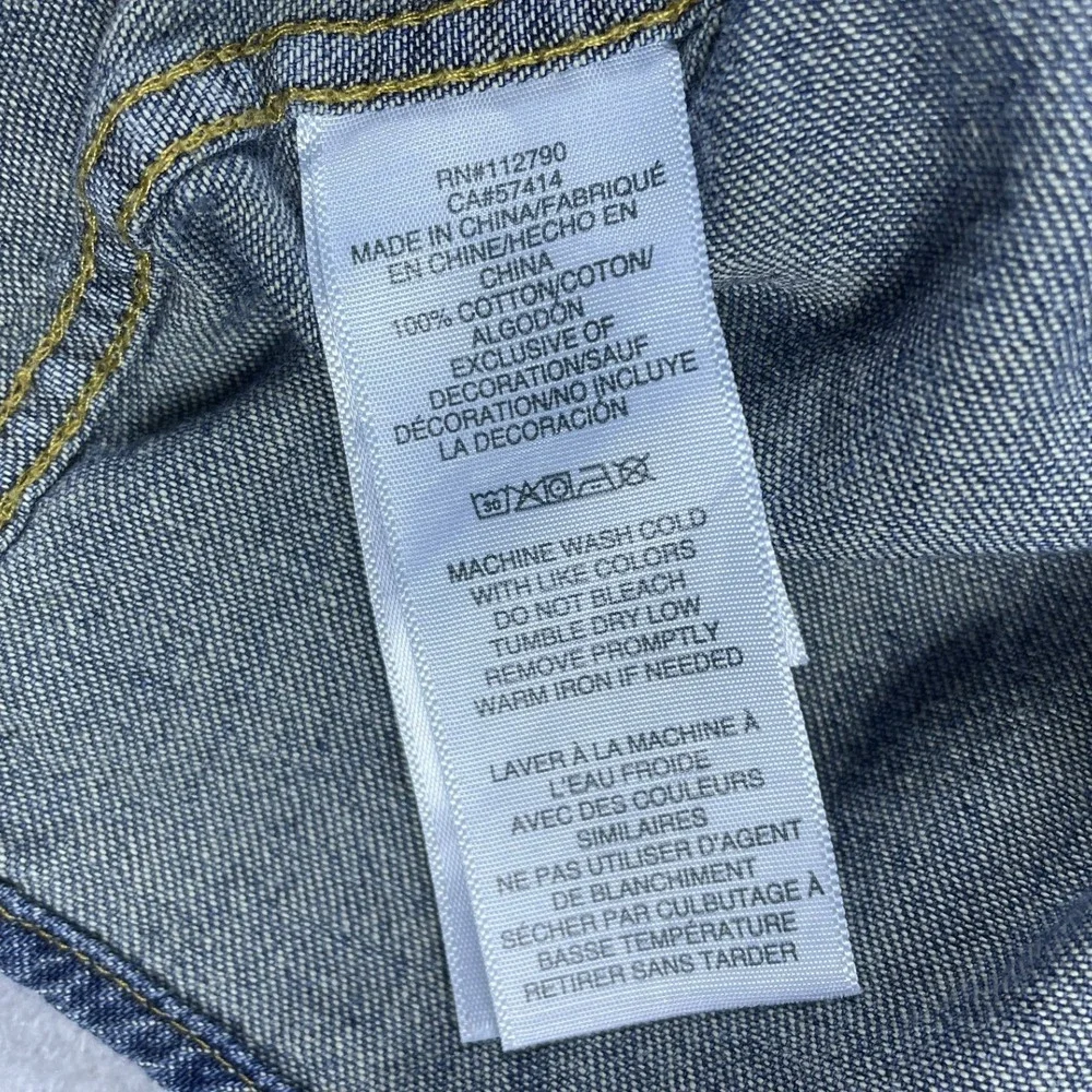 True Religion Denim Shirt Mens L Blue Chambray Shirt Western Horseshoe Pockets